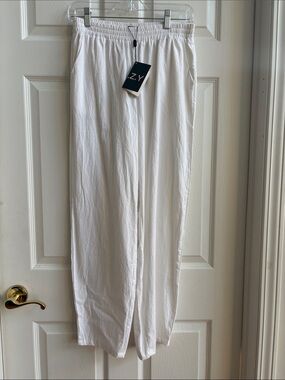 Cozy brand White Elastic Waist Pants